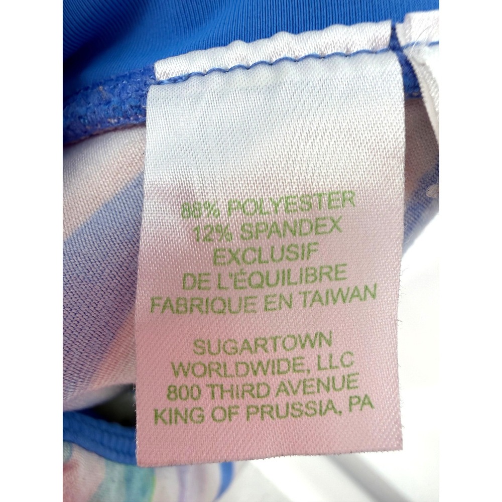 Lilly Pulitzer Luxletic Weekender Leggings Womens Small Blue Cropped Preppy Yoga - Picture 8 of 10